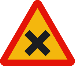 TP-2 - Intersection with right priority road sign
