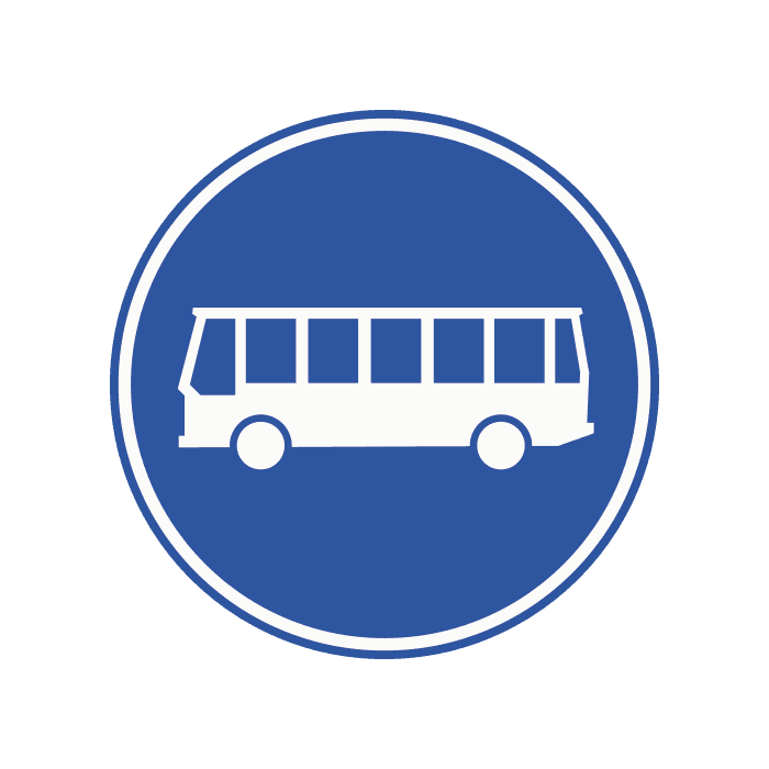 F13 - Bus Lane / Carriageway Only road sign