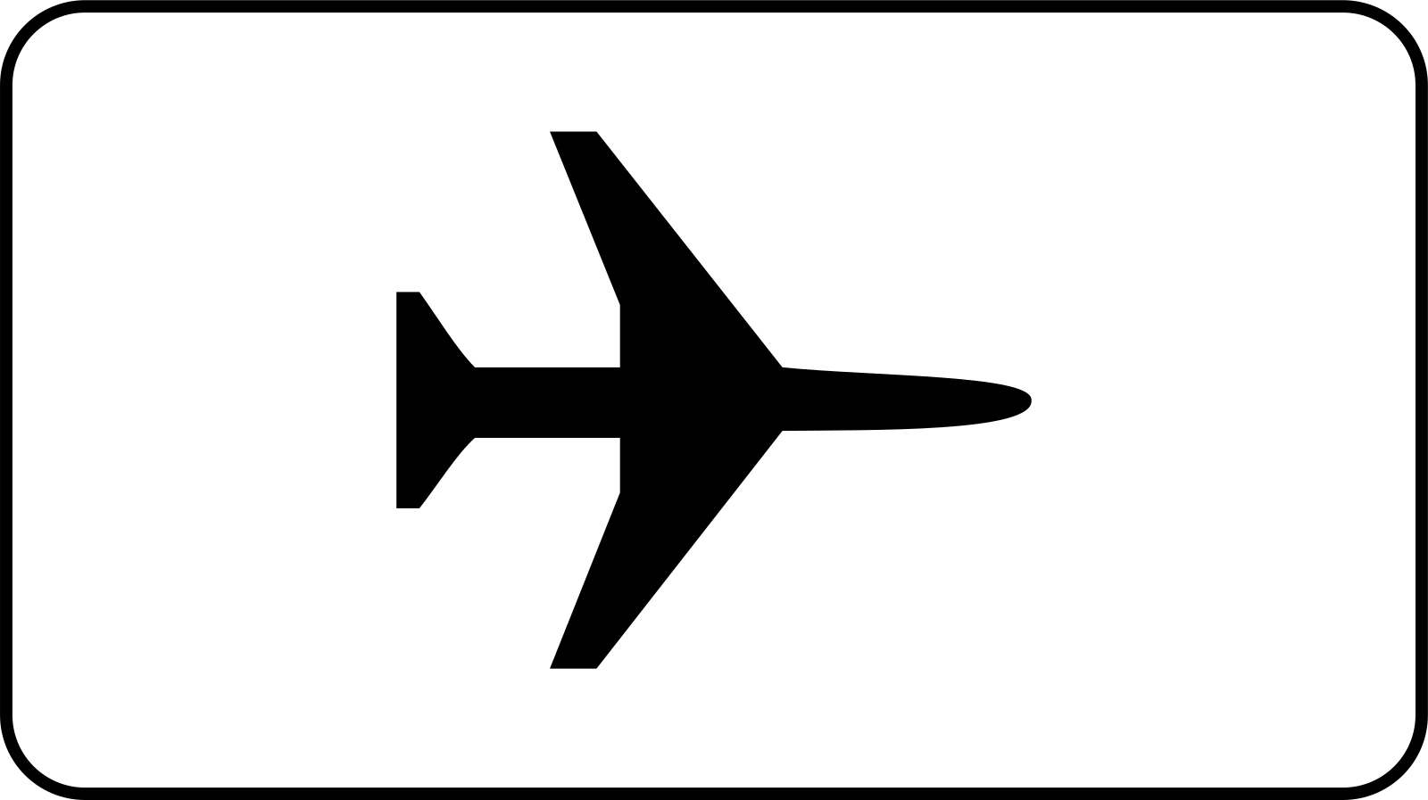 M9a - Panneau routier Passage d'aéronefs