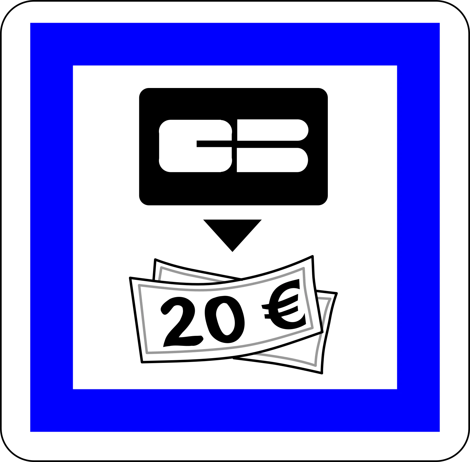 CE25 - ATM Verkehrsschild