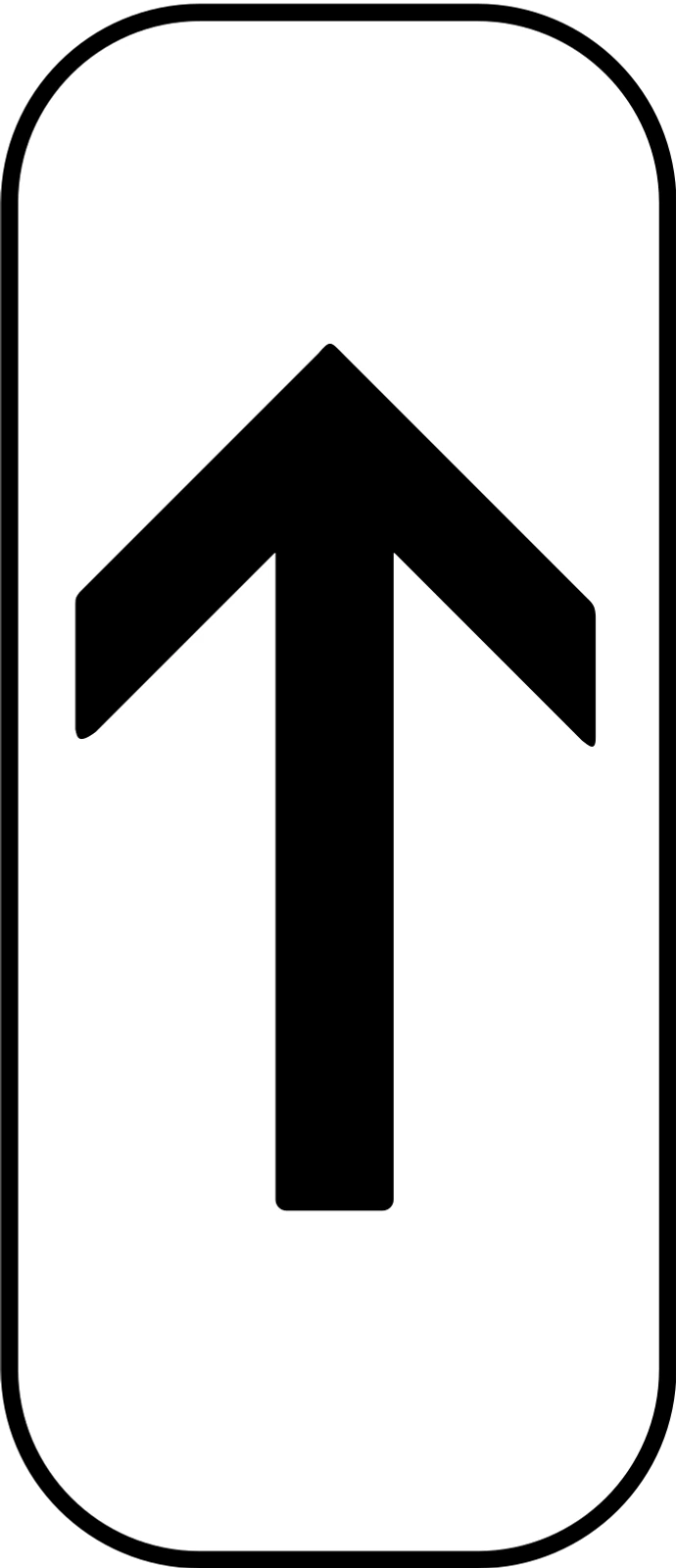 M8a - Begin Verkehrsschild