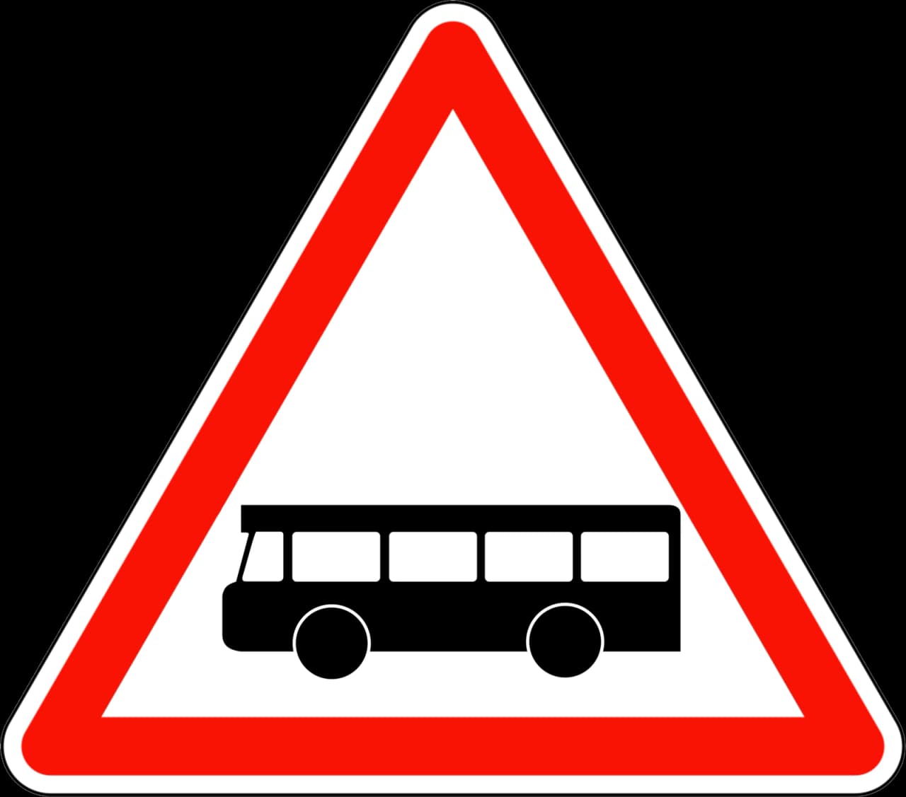 A9a - Autobusy na drodze z podporządkowaną znak drogowy