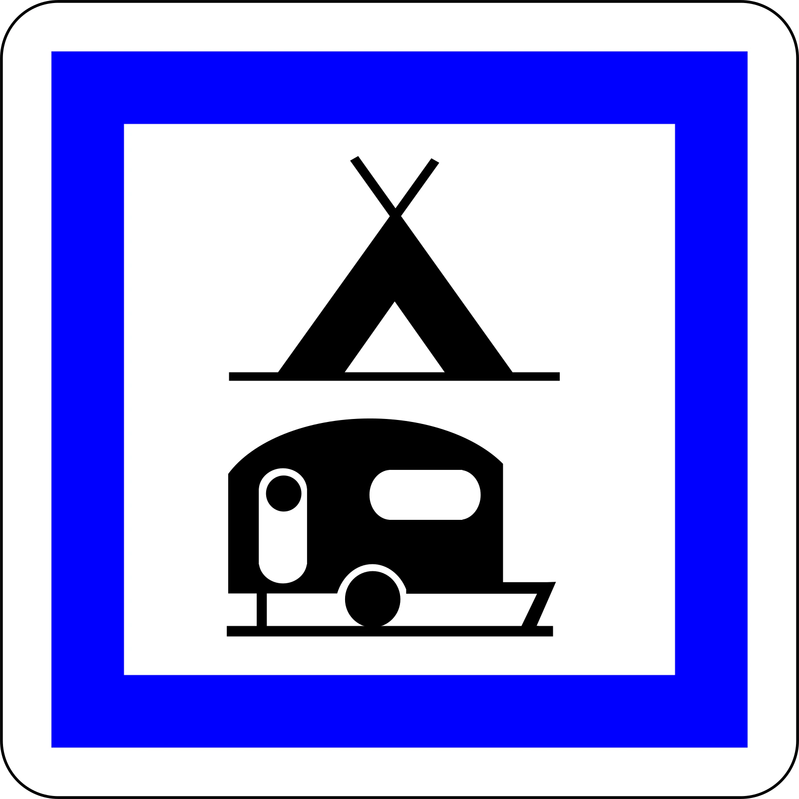 CE4c - Camping- und Wohnmobilplatz Verkehrsschild