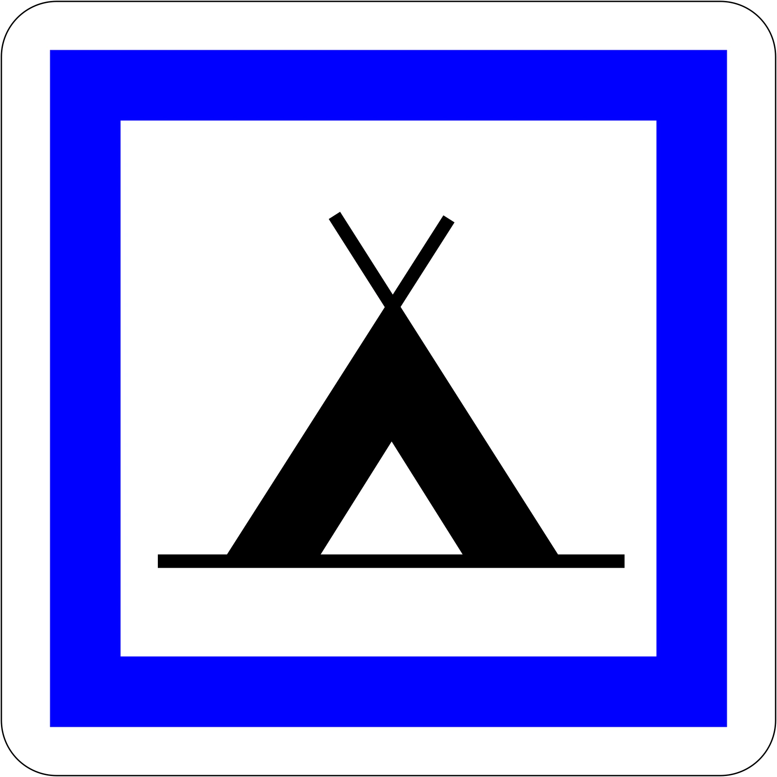 CE4a - Campingplatz Verkehrsschild