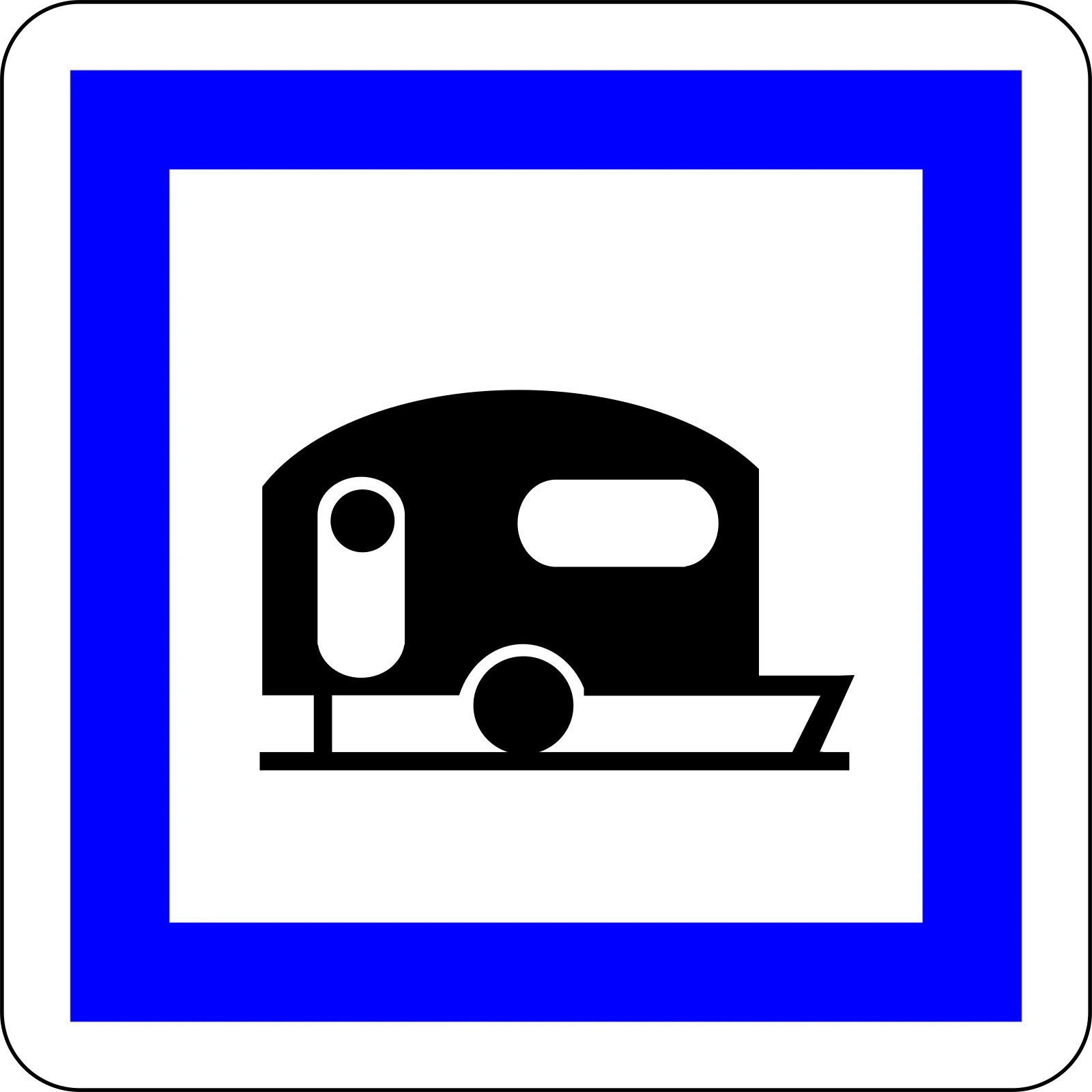CE4b - Wohnmobilstellplatz Verkehrsschild