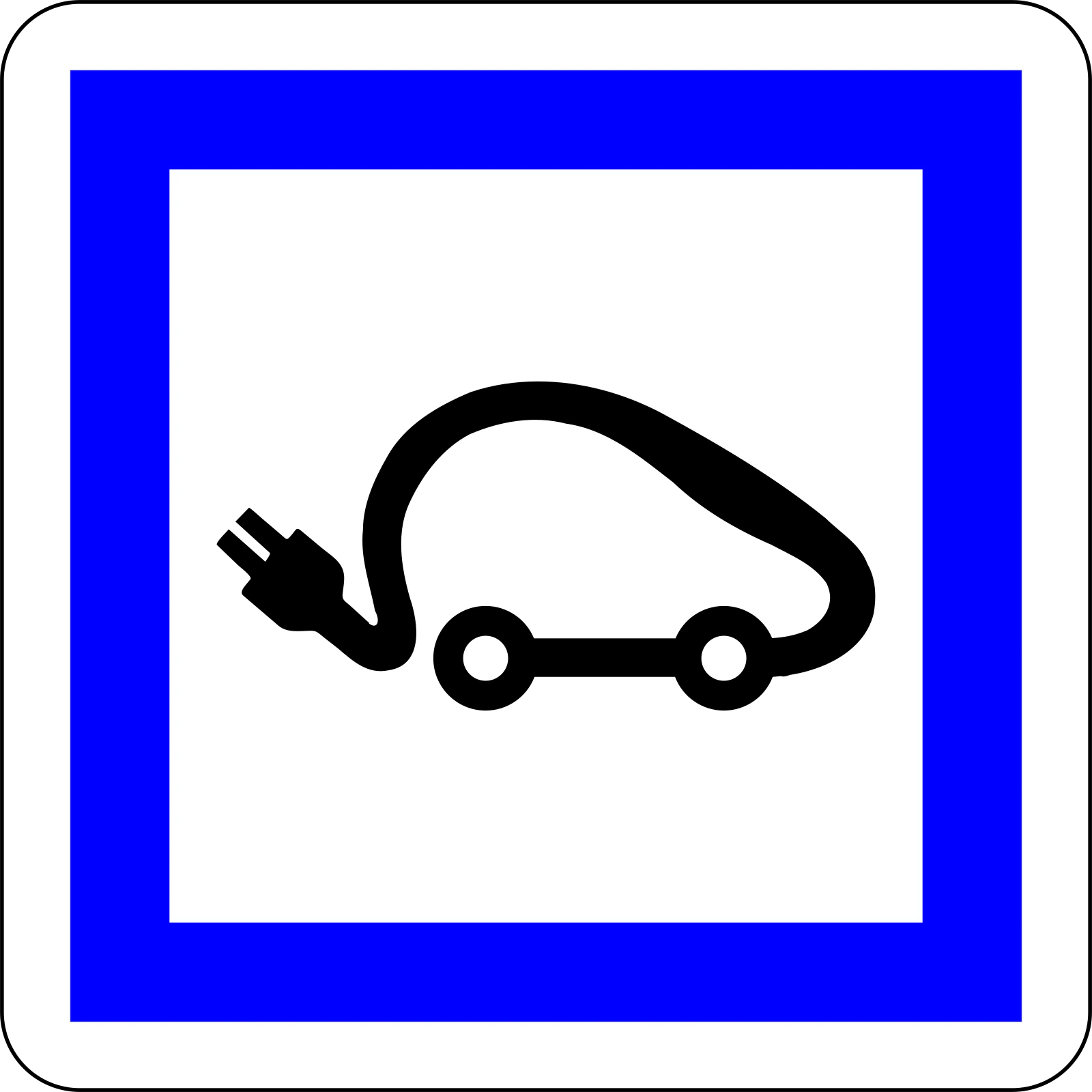 CE15i - Ladestation Verkehrsschild