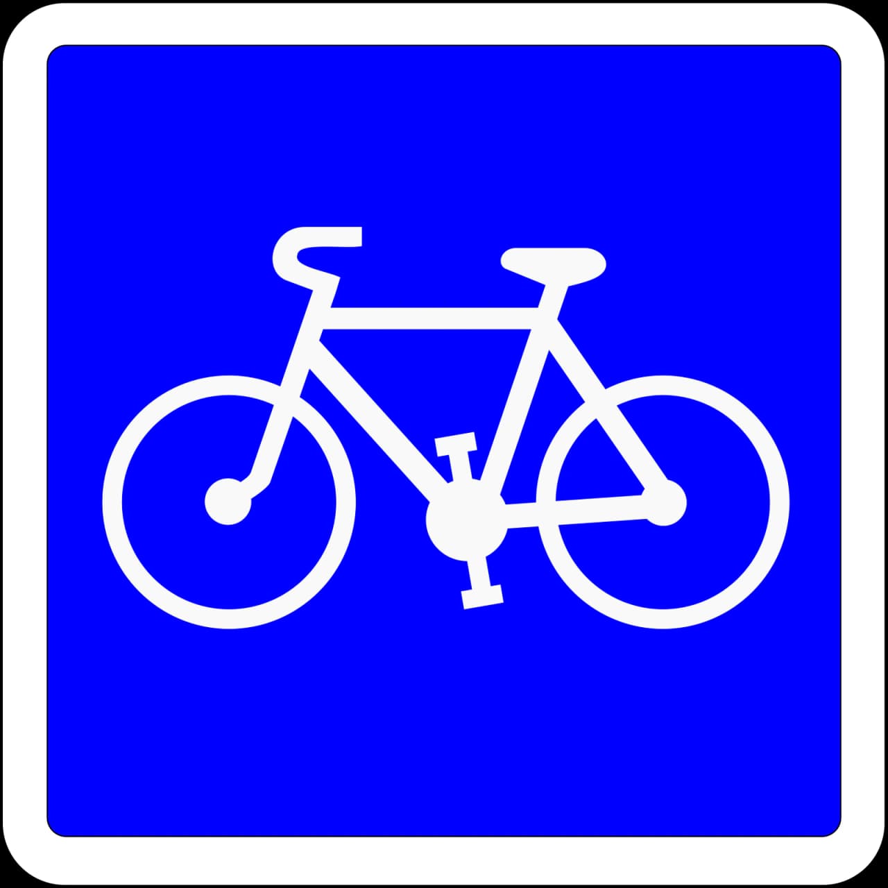 C113 - Radweg Verkehrsschild