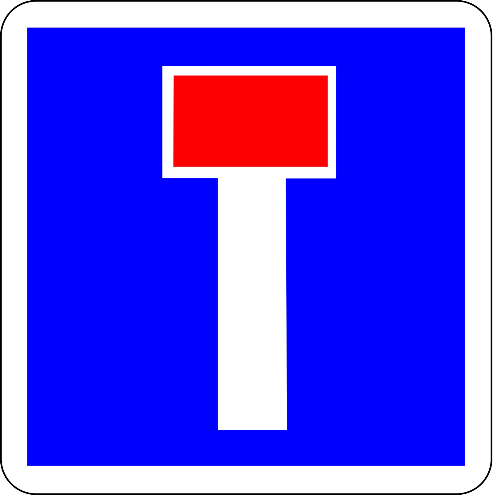 C13a - Panneau routier Impasse