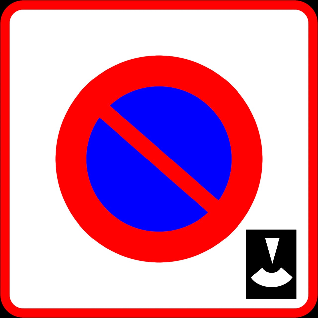 B6b - Parkscheibenzone Verkehrsschild