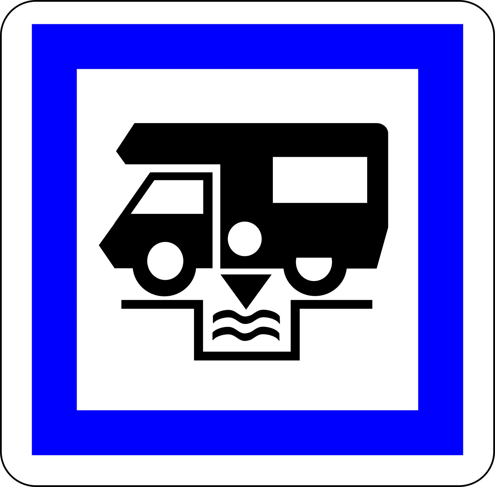 CE24 - Entwässerung Verkehrsschild