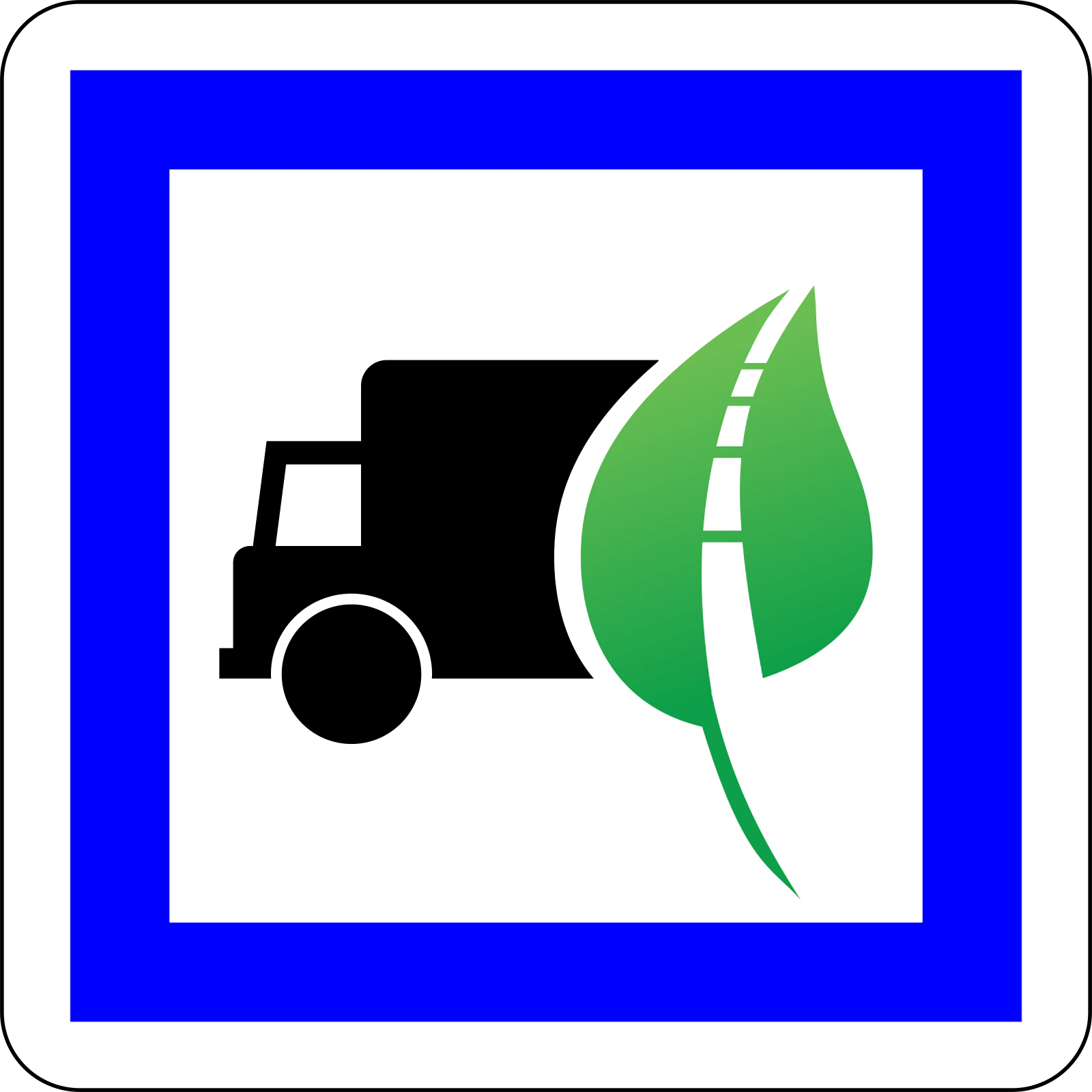 CE51 - Ökosteuer für LKW Verkehrsschild