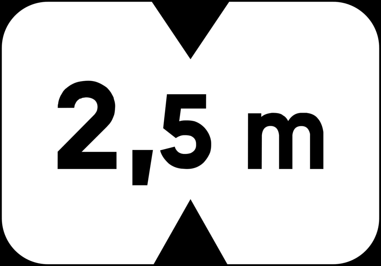 M4v - Höhe Verkehrsschild