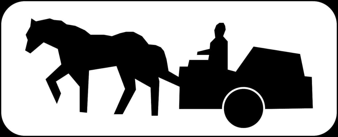 M4s - Pferdefuhrwerke Verkehrsschild