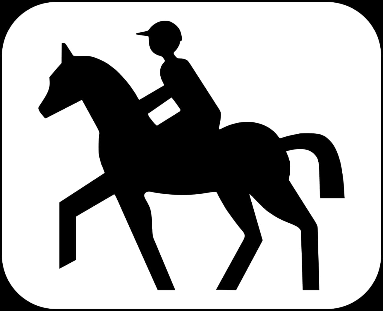 M4y - Pferde Verkehrsschild