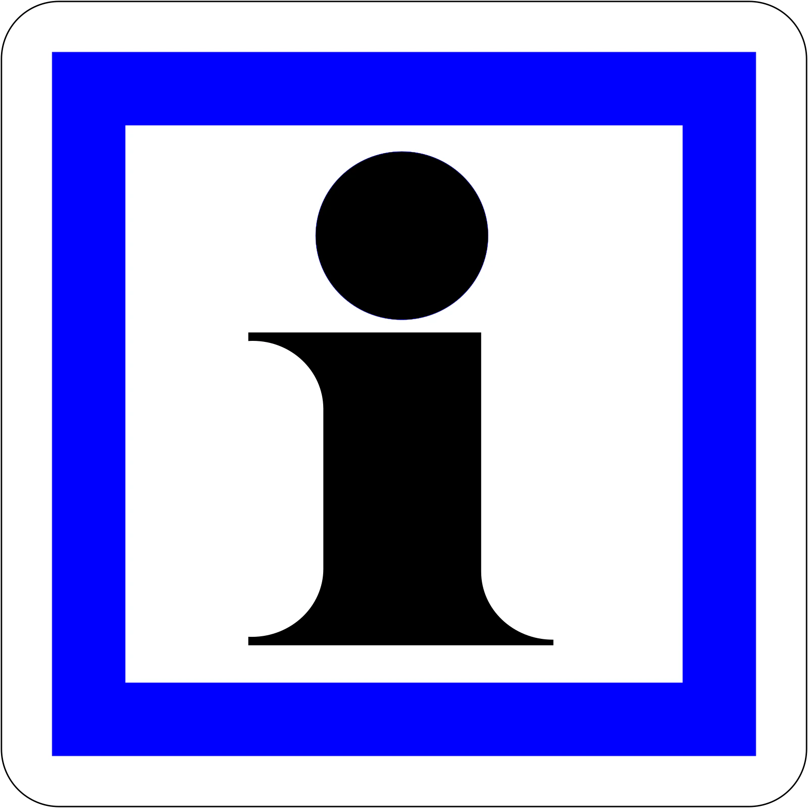 CE3a - Information Verkehrsschild