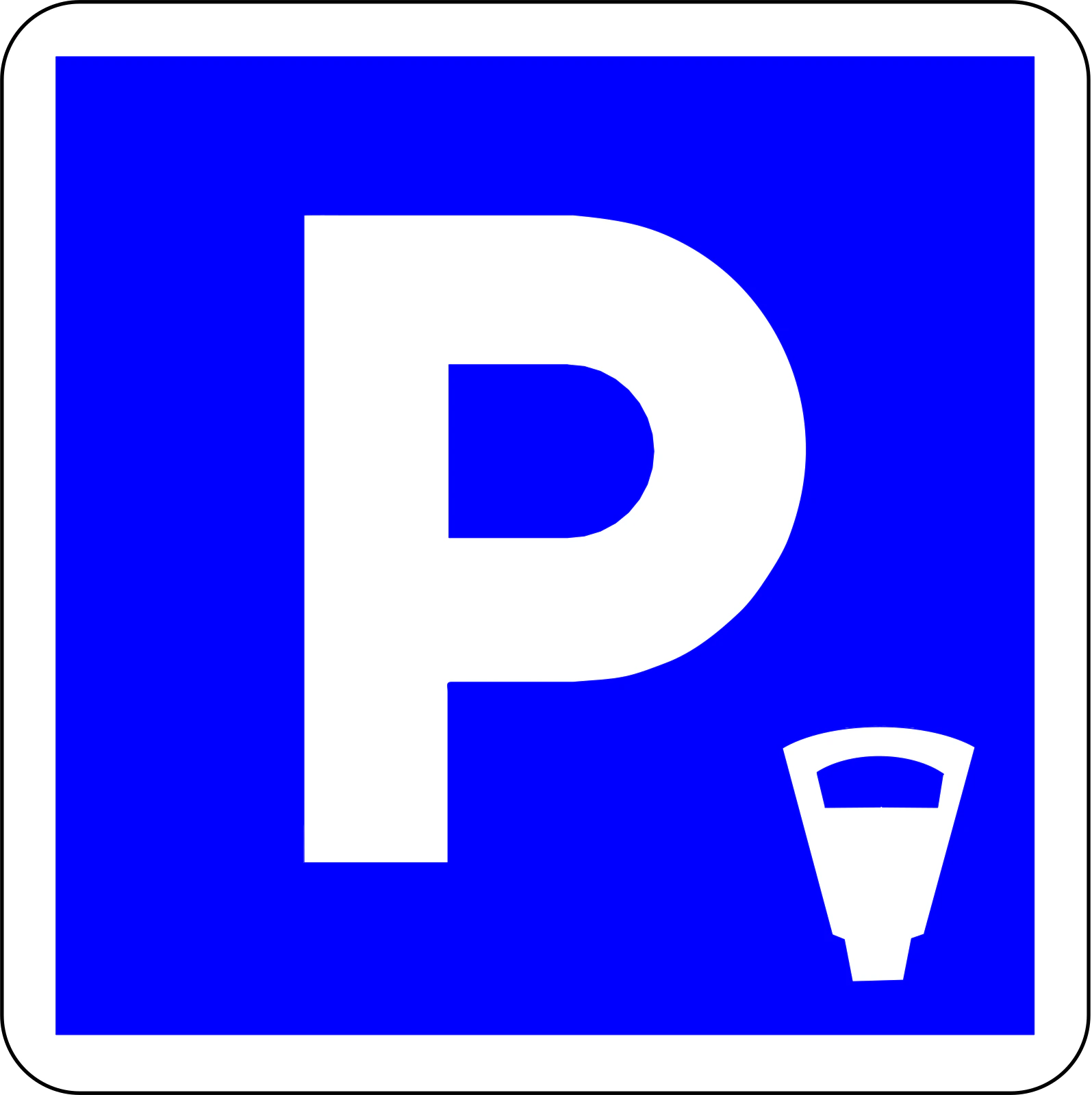 C1c - Panneau routier Zone de stationnement payant