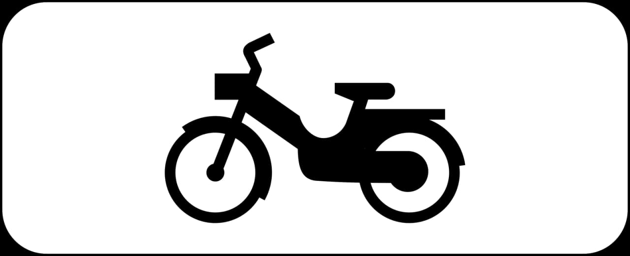 M4d - Mopeds Verkehrsschild