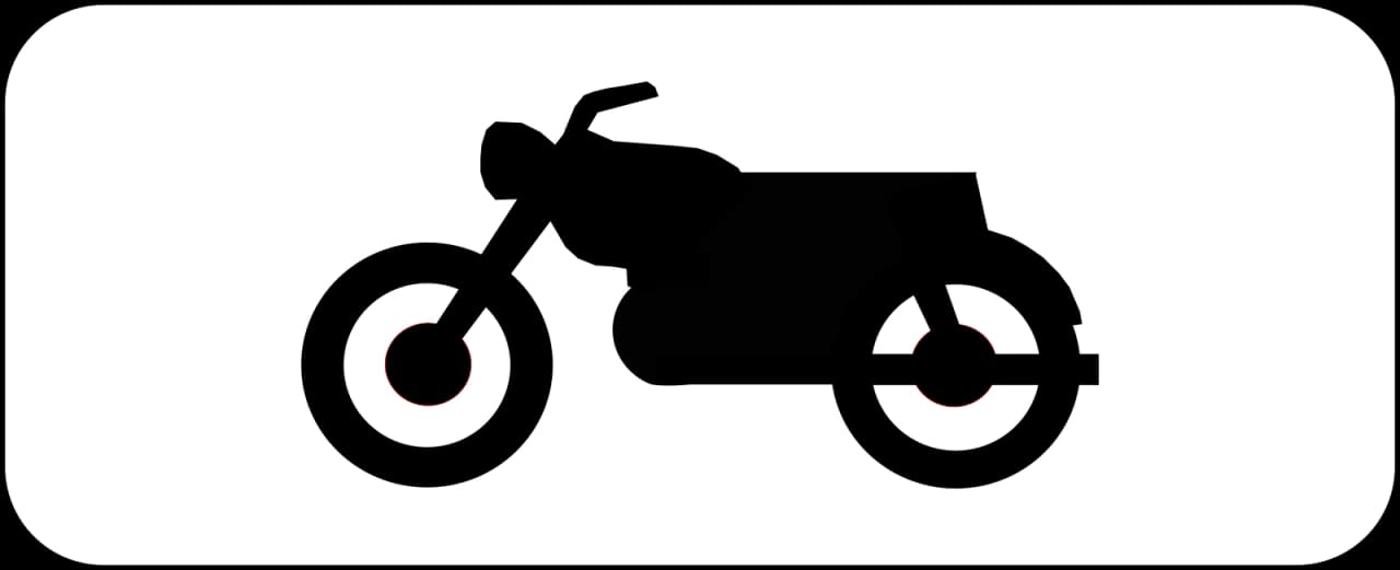 M4c - Motorräder Verkehrsschild