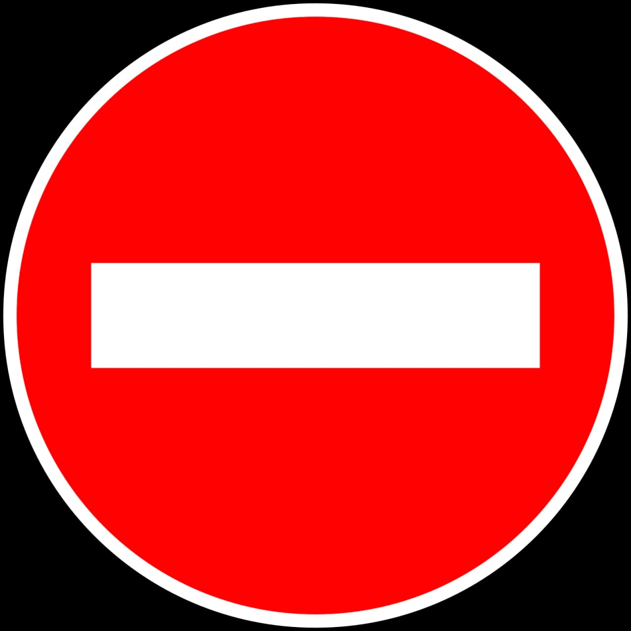 B1 - Einfahrt verboten Verkehrsschild
