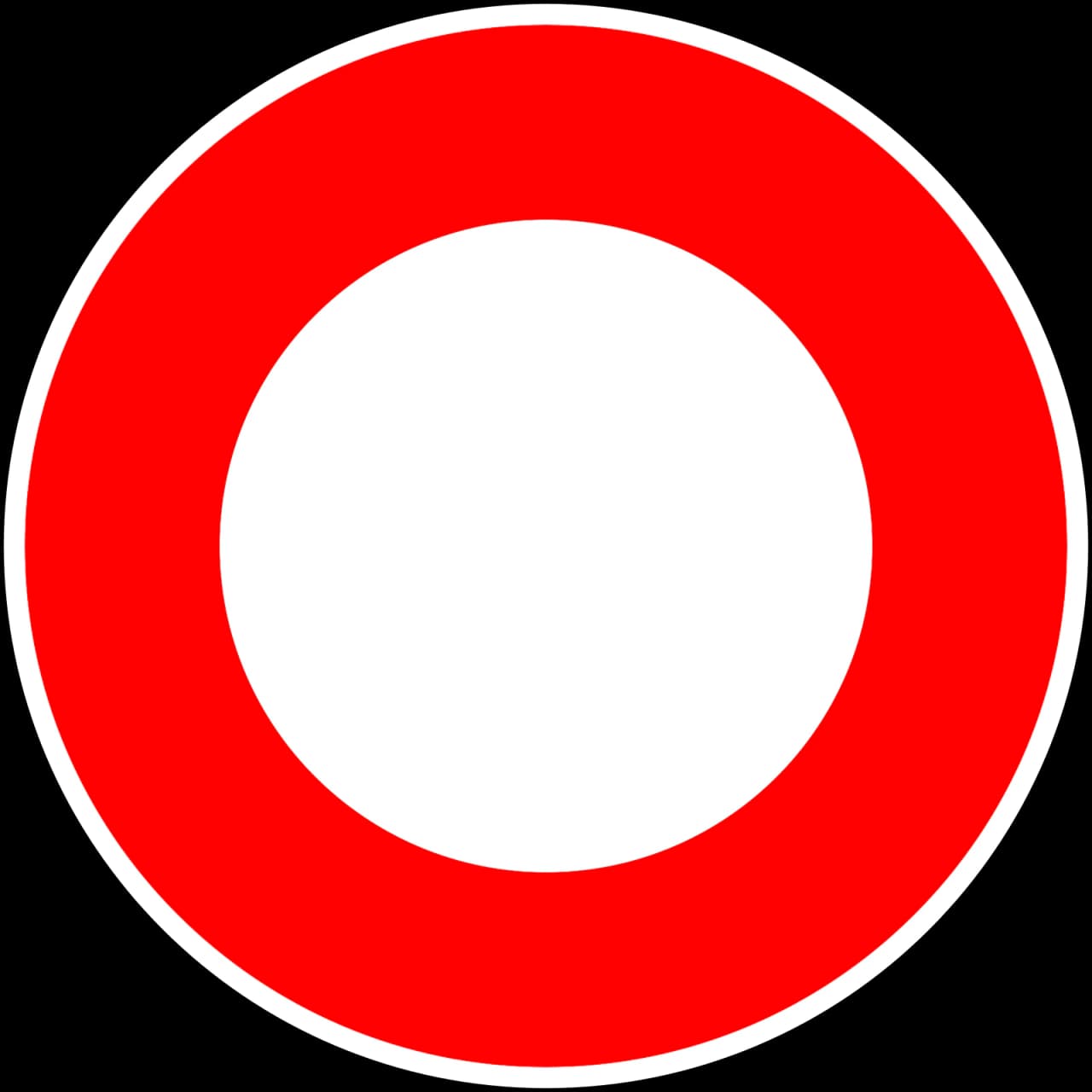 B0 - Keine Fahrzeuge Verkehrsschild