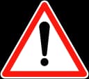 Other danger road sign from France
