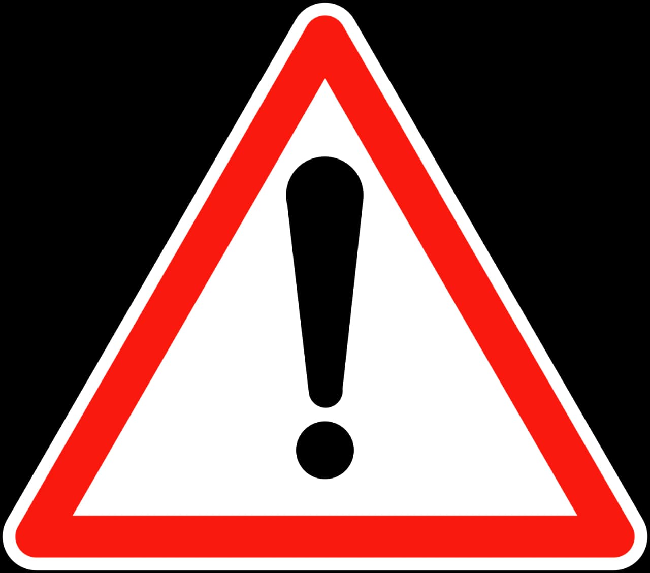 A14 - Gefahrstelle Verkehrsschild