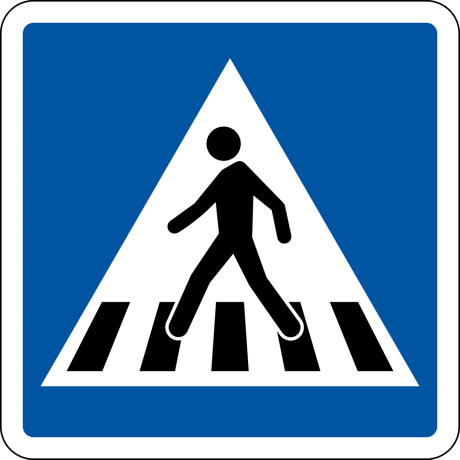C20a - Panneau routier Passage piéton