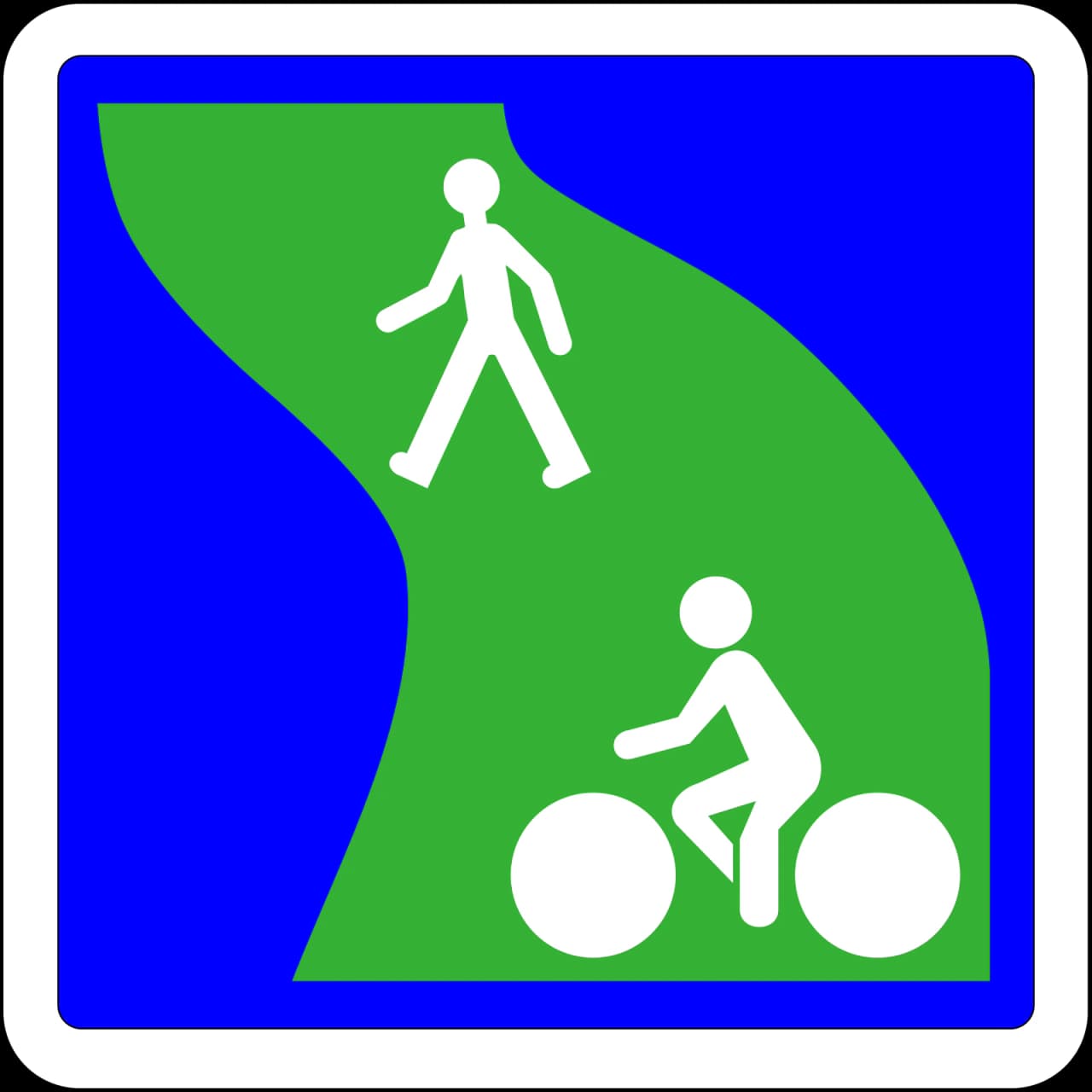C115 - Fußgänger- und Radweg Verkehrsschild