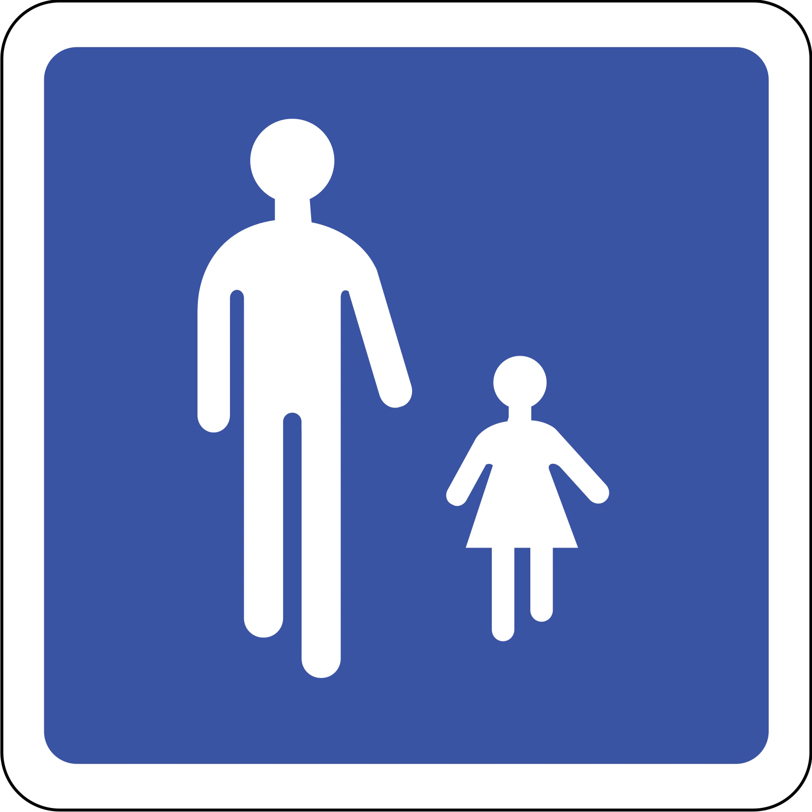 B54 - Fußgängerzone Verkehrsschild