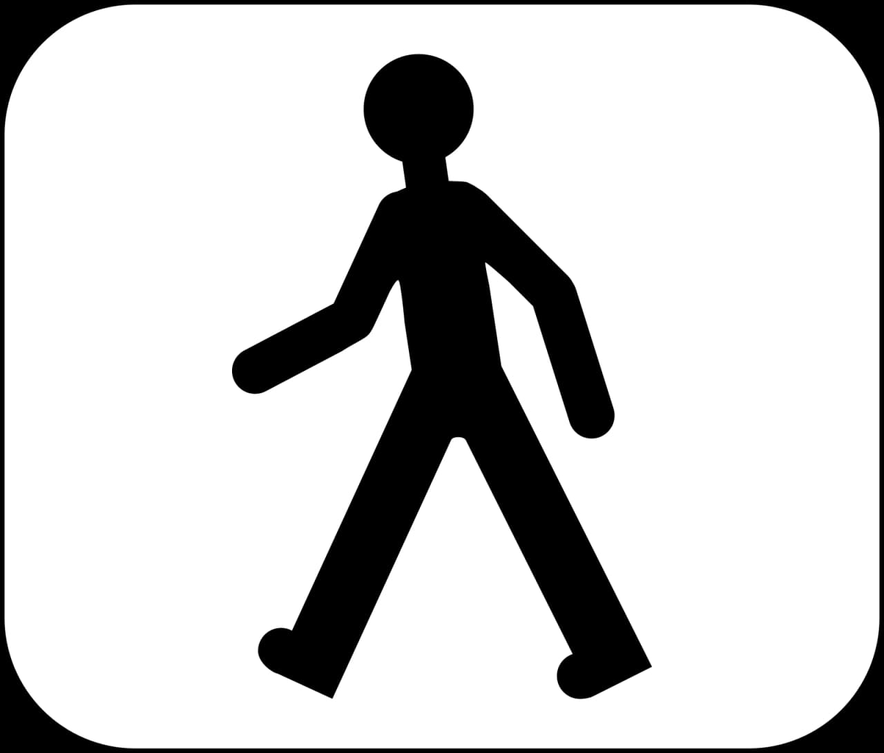 M4p - Fußgänger Verkehrsschild