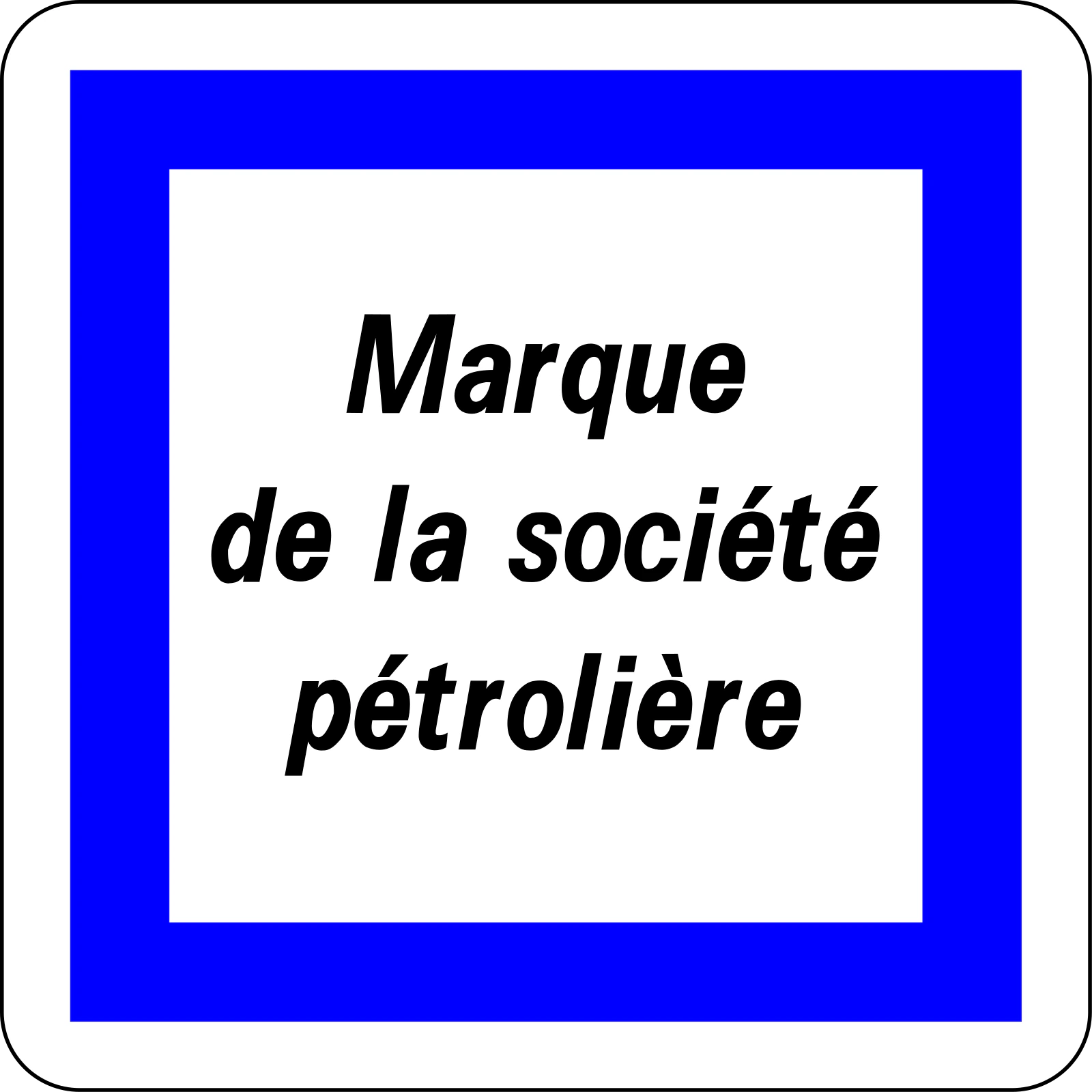 CE15e - Gasolina señal de tráfico