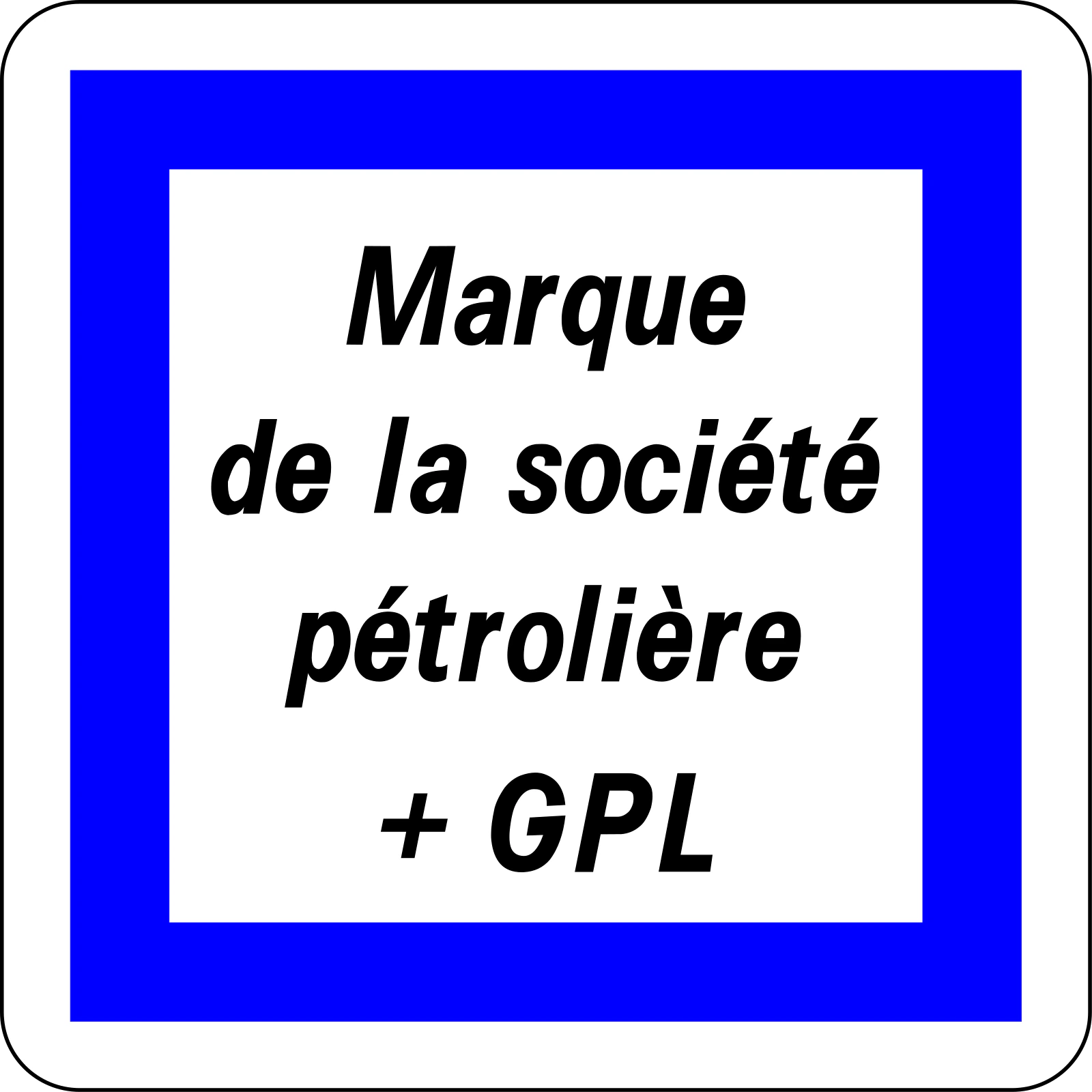 CE15f - Gasolina y gas licuado de petróleo señal de tráfico