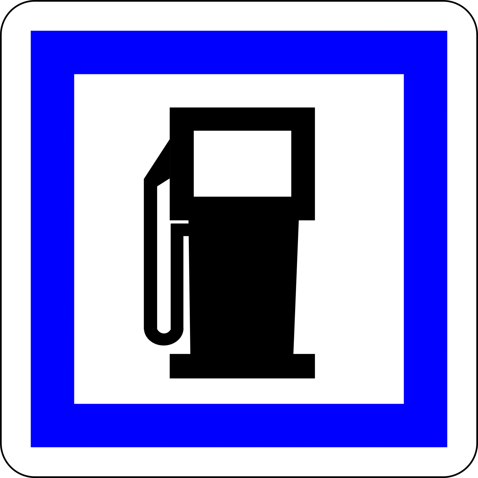 CE15a - Gasolina señal de tráfico