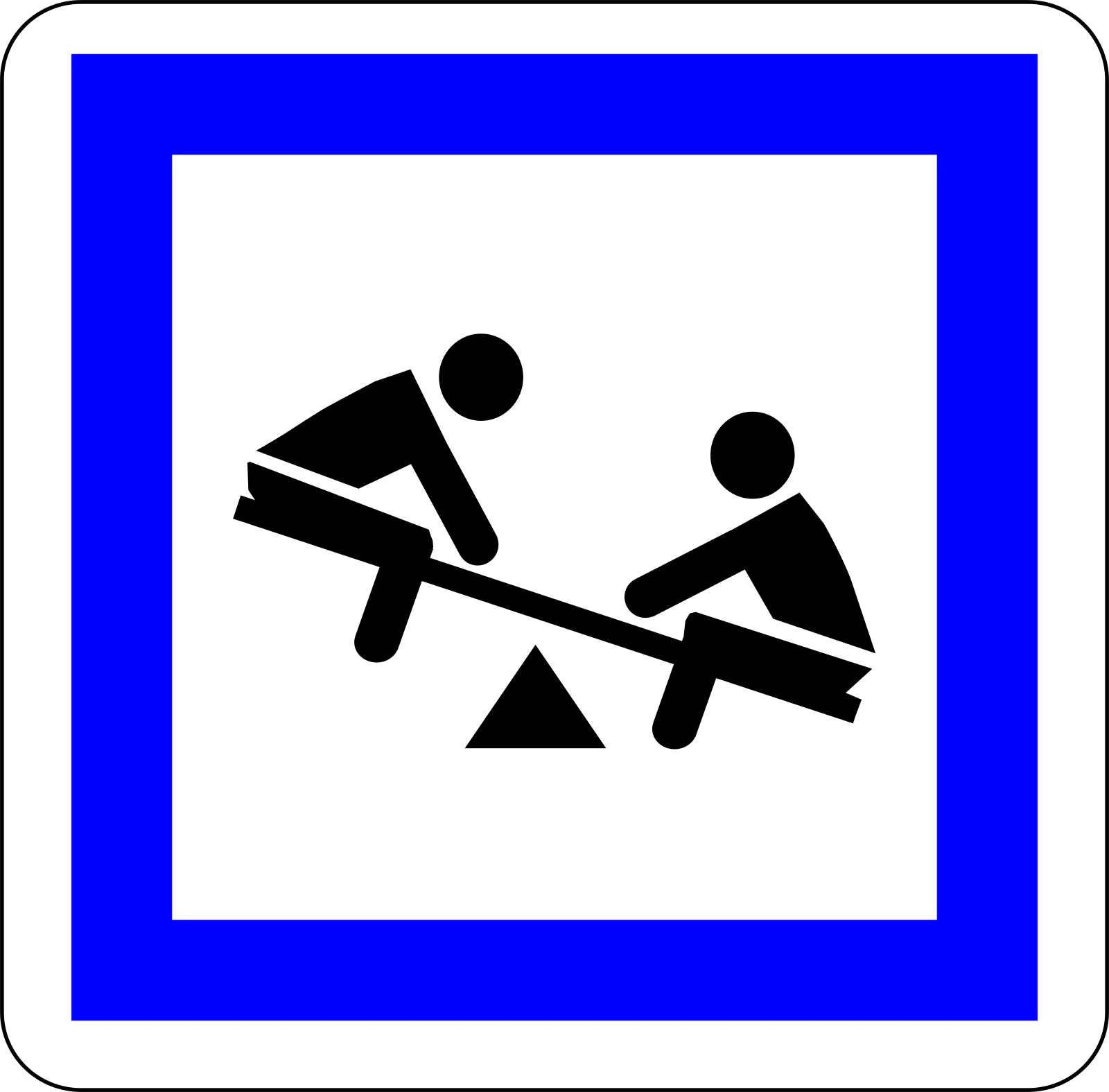 CE23 - Spielplatz Verkehrsschild