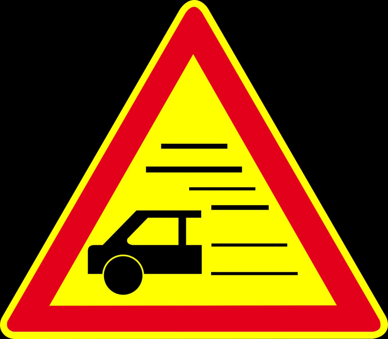 AK32 - Panneau routier Visibilité réduite