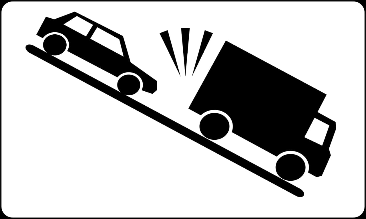 M9j - Panneau routier Risque d'accident