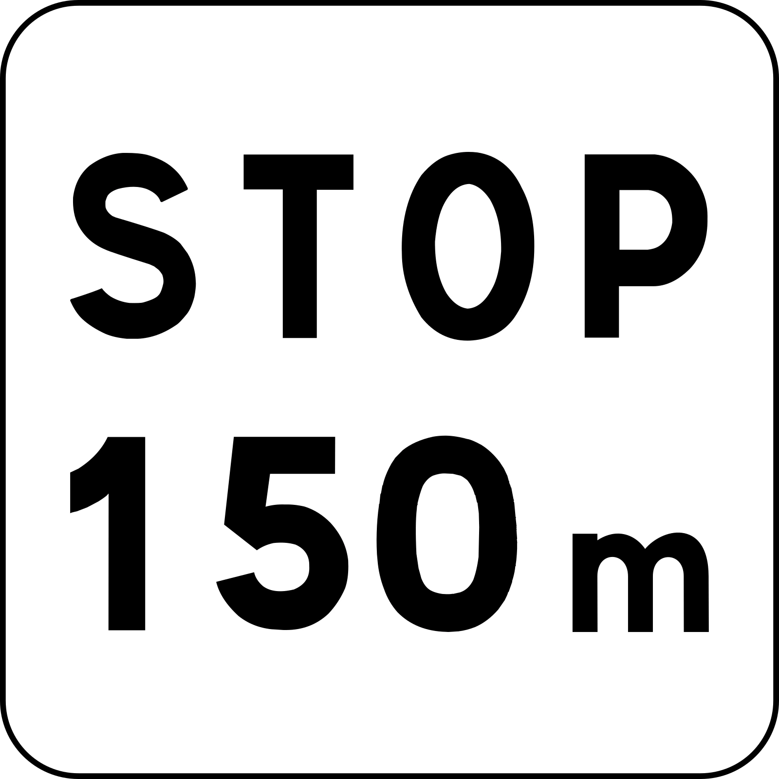 M5 - Stoppschild voraus Verkehrsschild