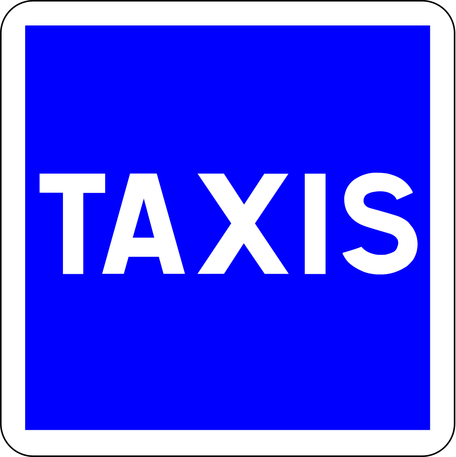C5 - Panneau routier Station de taxis