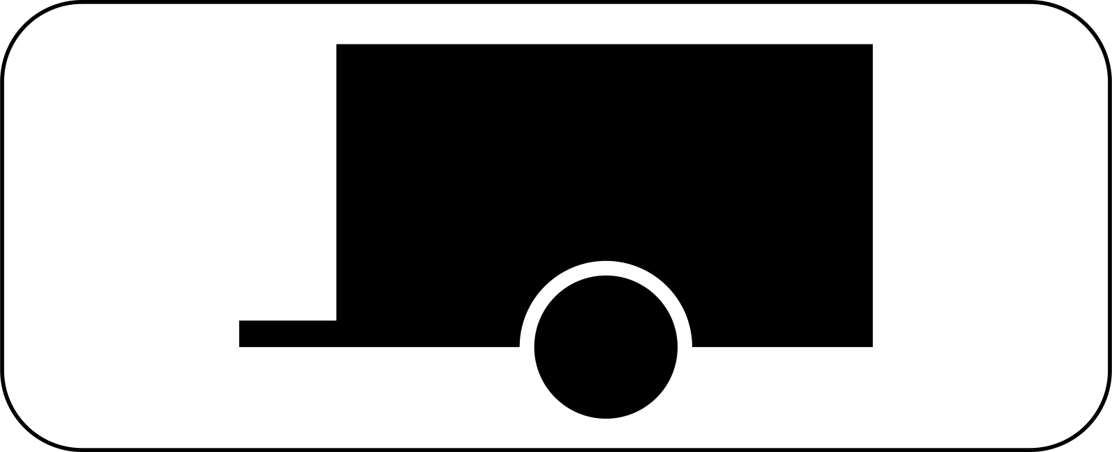 M4w - Anhänger Verkehrsschild