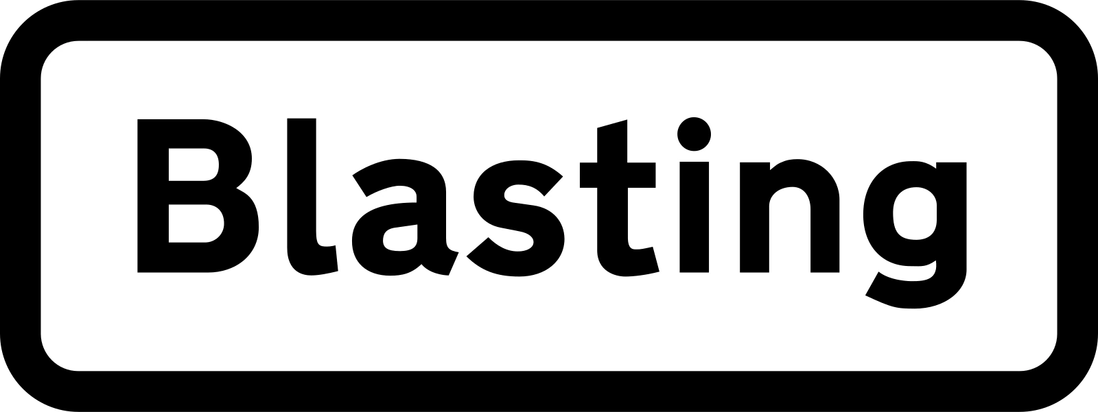 563V2 - Blasting road sign
