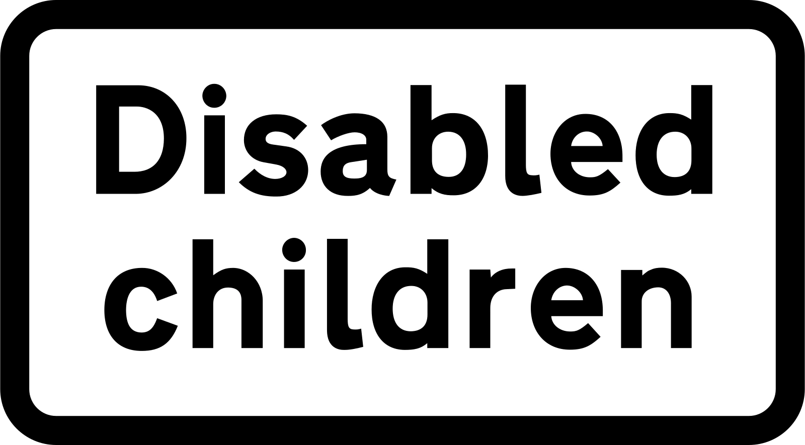 547.7 - Zusatzzeichen "Behinderte Kinder" zum Zeichen "Kinder" Verkehrsschild