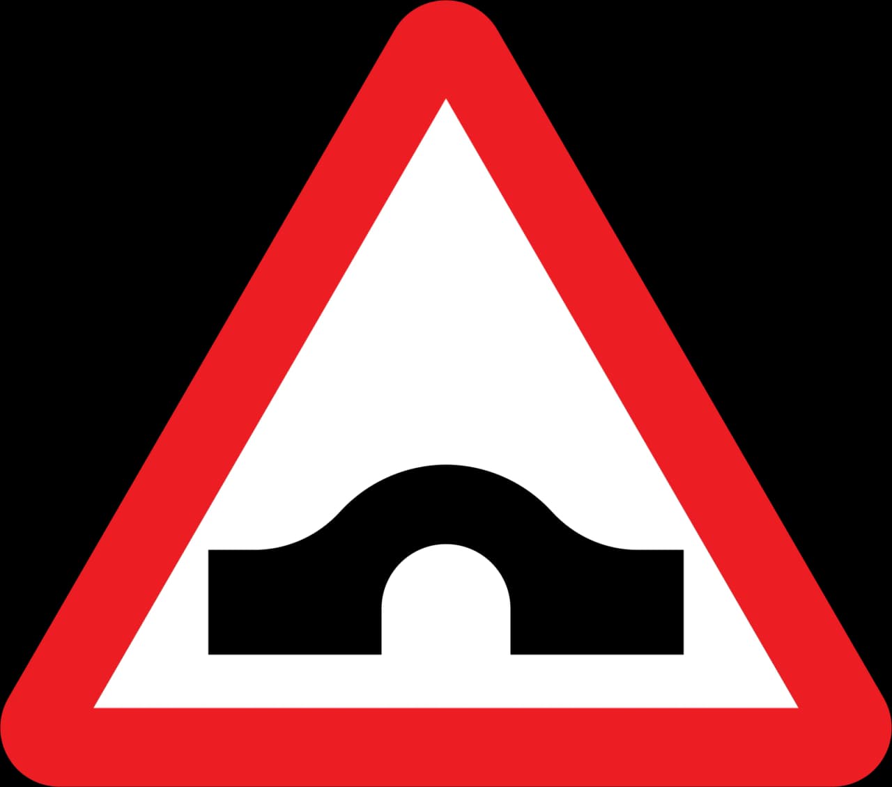 528 - Hump bridge road sign