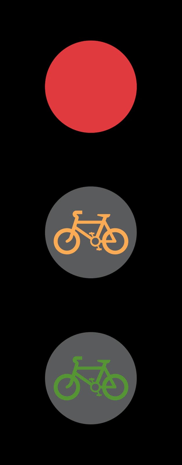 Bike-Signal - Un semáforo destinado a bicicletas señal de tráfico