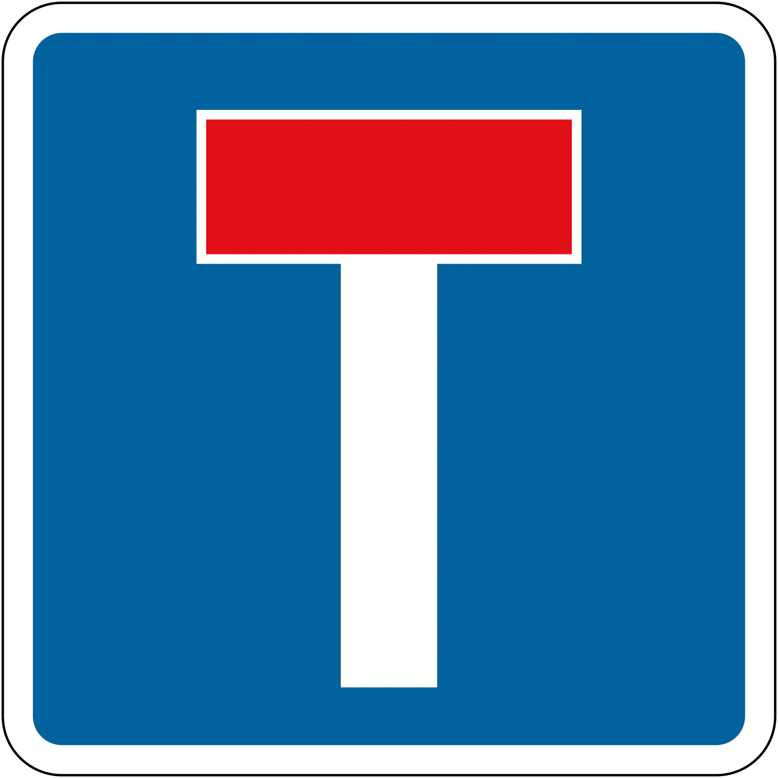 816 - No through road road sign