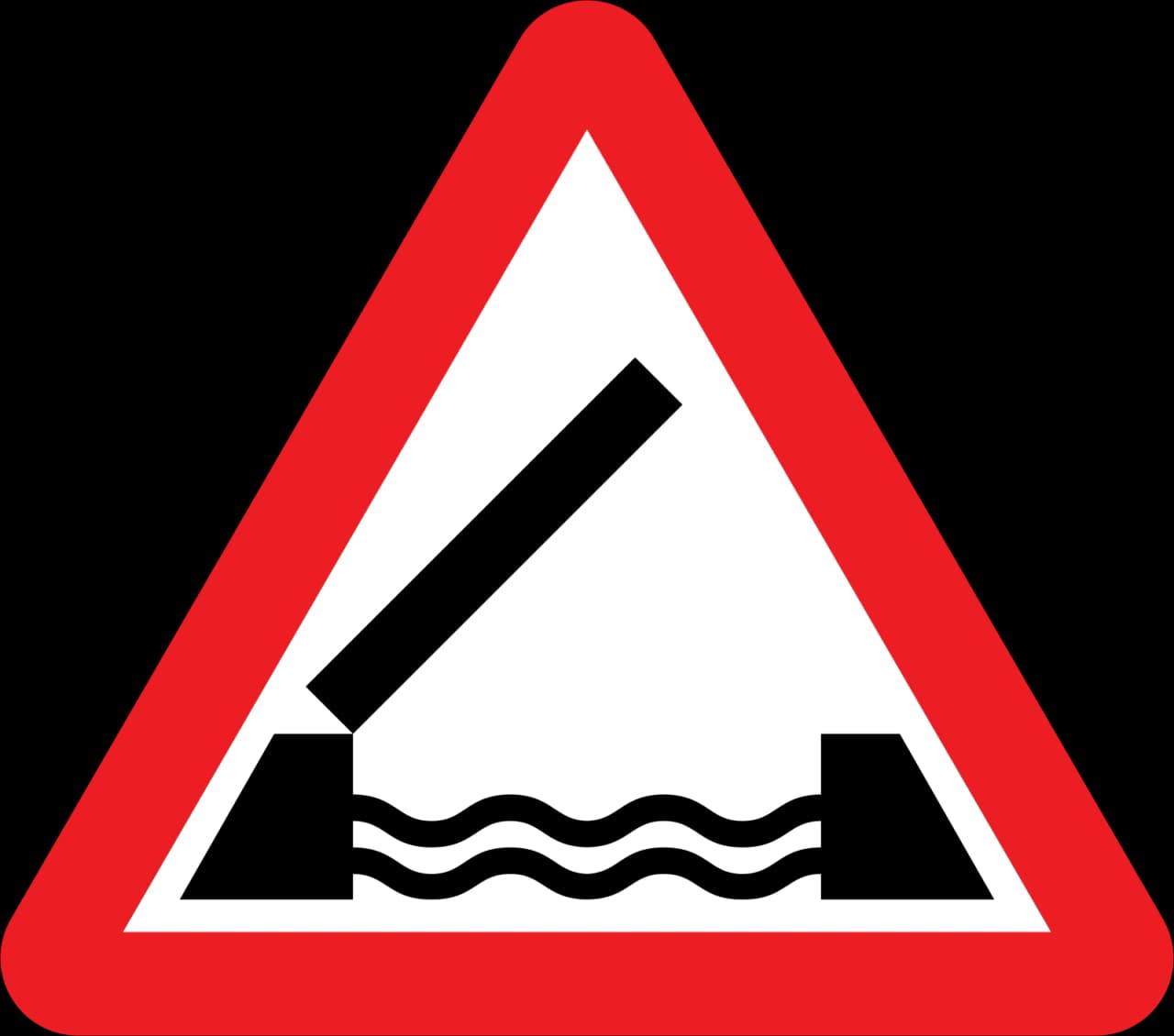 529 - Opening or swing bridge road sign