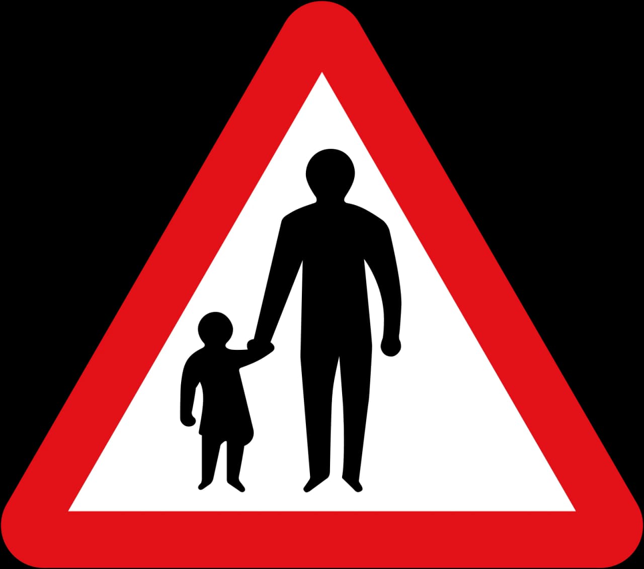 544.1 - Pedestrians ahead road sign