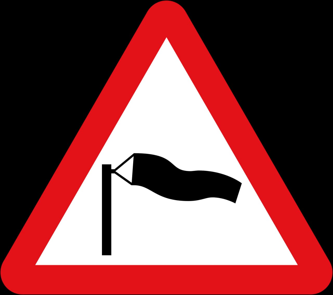 581 - Side winds road sign