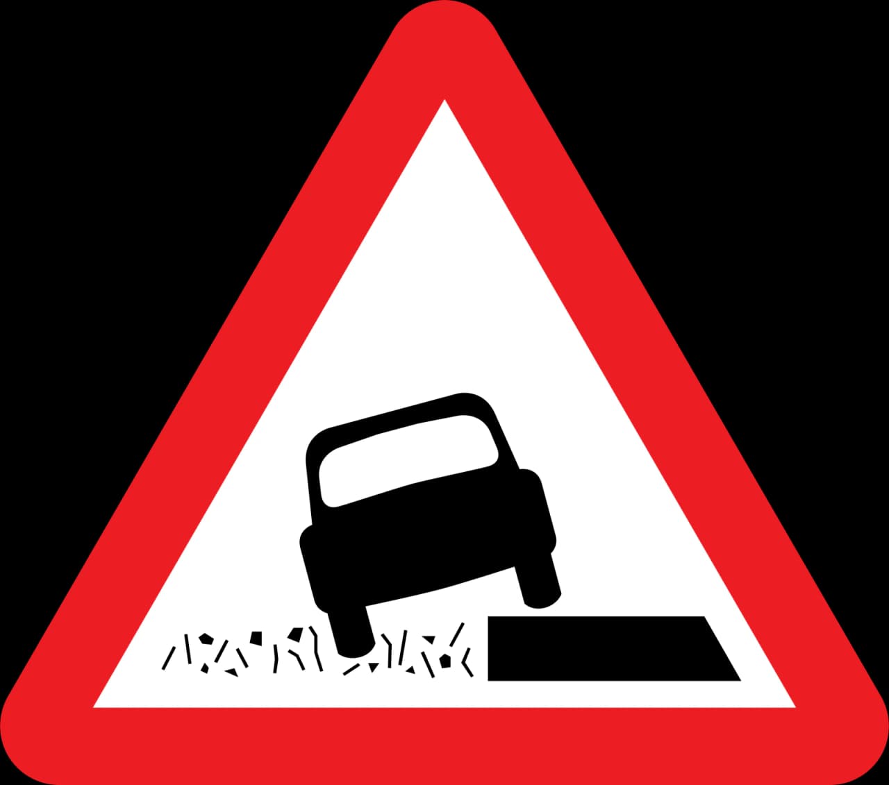 556.1 - Soft verges road sign