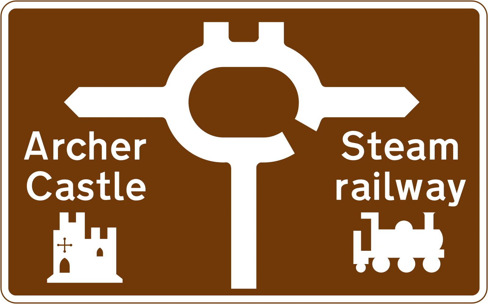 2925 - Tourist information road sign