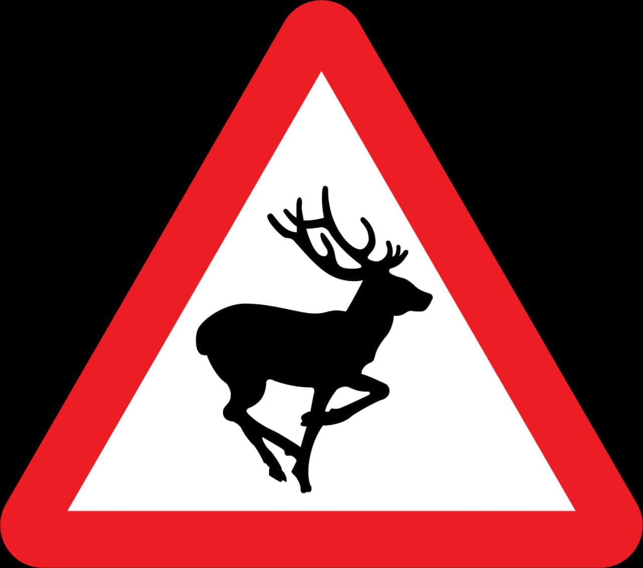551 - Wild animals road sign